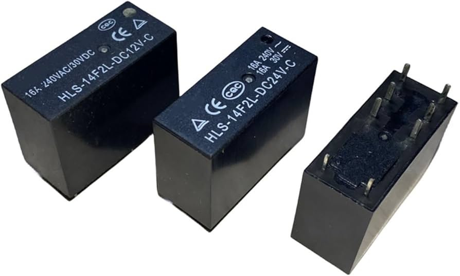 Relay HLS-14F2L-DC12V-C***12V 16A 1N.O 1N.C DIP