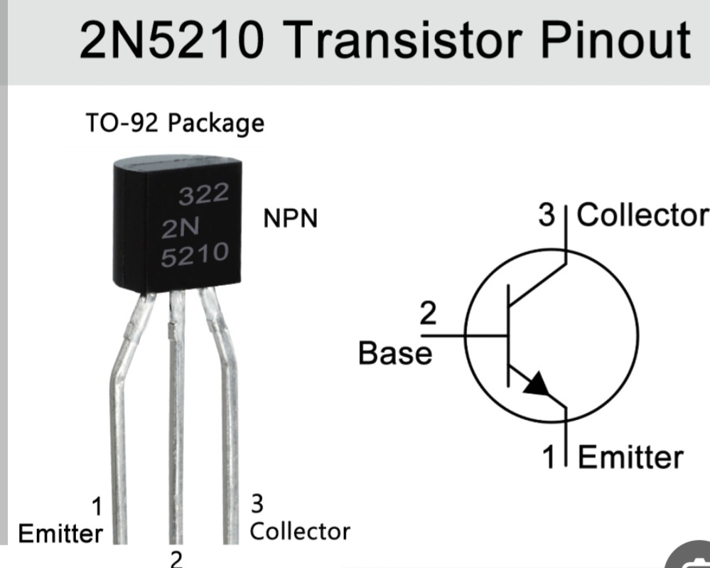 BJT 2N5210***NPN 50V 100mA DIP