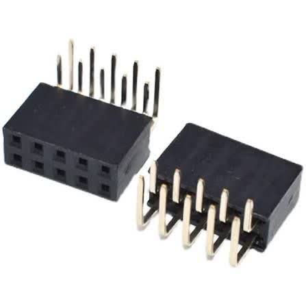باکس هدر روبردی ۵*۲ مادگی رایت ۲ میلی متر DIP
