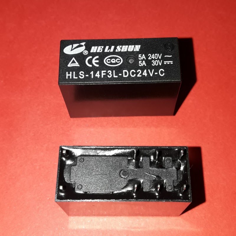 Relay HLS-14F3L***24V 5A 2N.O 2N.C DIP
