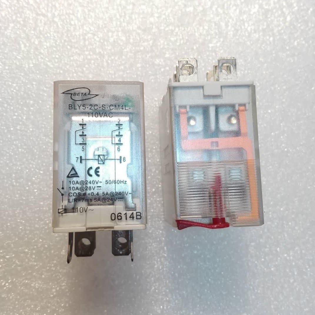 Relay BLY5-2C-S-CW***110VAC 10A 2N.O 2N.C DIP